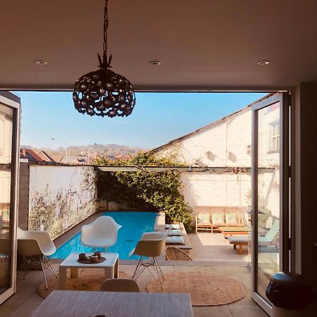 Villa Karaktervolle Woning Met Zwembad Te Ronse Esterno foto